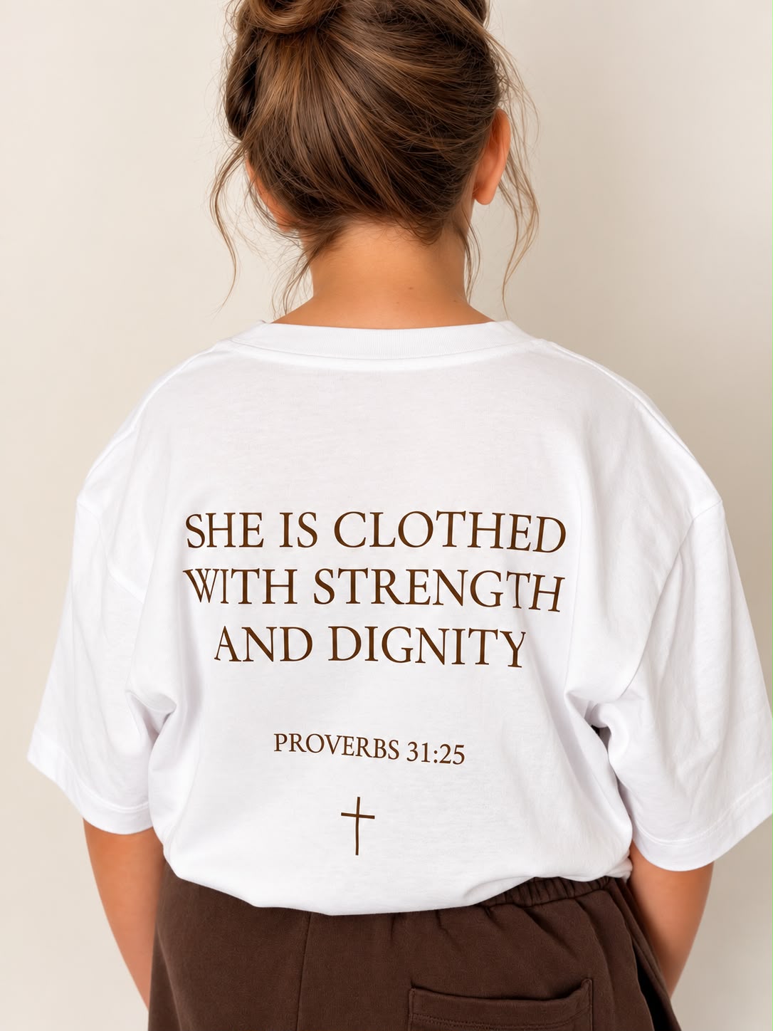 She Is Clothed With Strength And Dignity - Oversized T-shirt