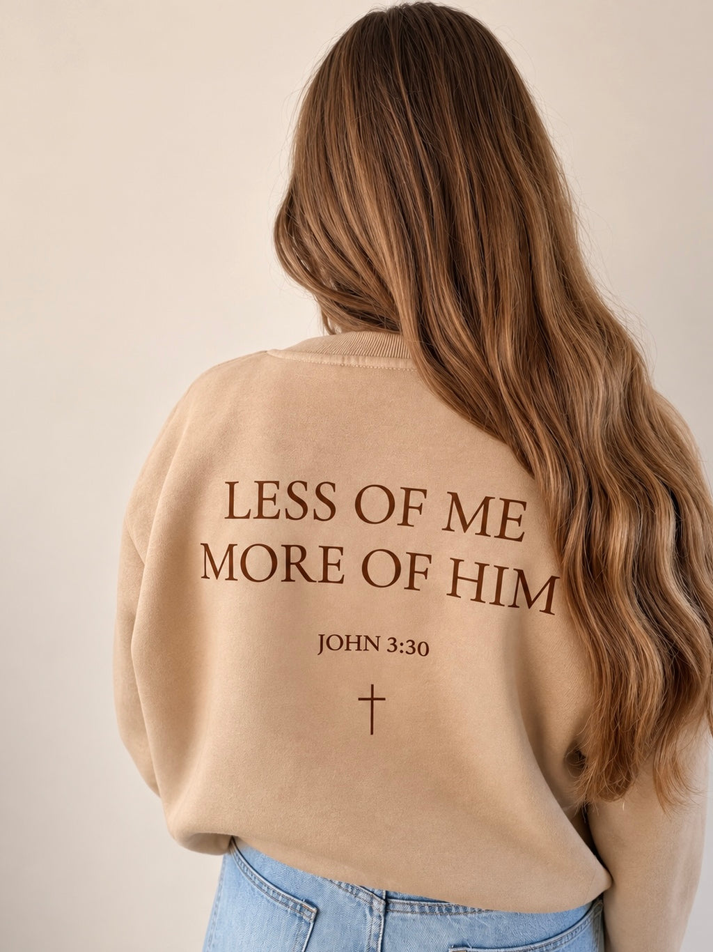 Less Of Me, More Of Him – Oversized Sweater